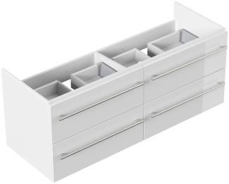 Unterschrank für Subway 2.0 130 cm B SoftClose weiss hochglanz : Weiss hochglanz