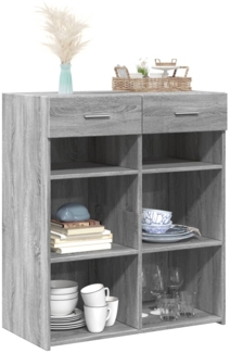 Highboard Grau Sonoma 80 x 42,5 x 93 cm Holzwerkstoff