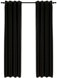vidaXL Verdunkelungsvorhänge Leinenoptik 2 Stk. Anthrazit 140x225 cm 321161