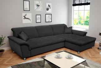DOMO collection Ecksofa Franzi Steppung im Sitzbereich B7T/H: 278/162/80 cm, L-Form, wahlweise mit Bettfunktion, Bettkasten und Kopfteilverstellung