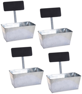 HTI-Living mit Beschriftungsfeld Blumenkasten 4er Set