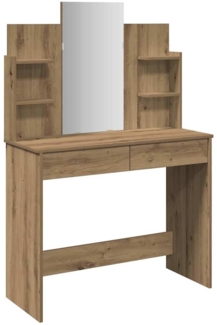 vidaXL Schminktisch mit Spiegel Artisan-Eiche 96x39x142 cm 857012