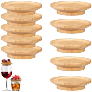 Novzep Weinglas Weinglasaufsatz,10 Stück Charcuterie Topper, Glasdeckel