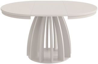 Compleo Esstisch Runder Tisch, ausziehbar 100-140 cm SABO, Kaschmir (MADE IN EU)