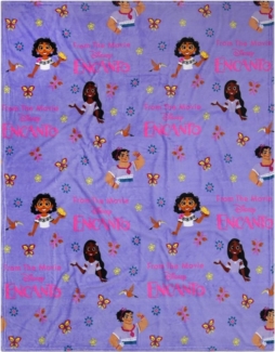 Plaid Encanto Disney Lila Tagesdecke/Decke 120x150 cm, Sarcia. eu