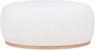 Pouf, Teddy, weiß, 54,5 x 88,5 x 36 cm, HN1235