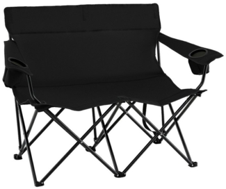 COSTWAY Campingstuhl, 2-Sitzer Klappstuhl, Faltstuhl bis 300kg