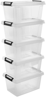 Gardissimo CLIP Aufbewahrungsbox Kunststoffbox Klarsichtbox Box rollbar