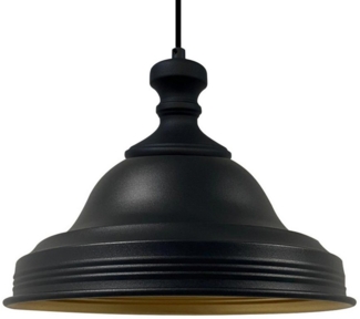 Bamyum Pendelleuchte Asletl Hängelampe Industrial aus Metall Ø40 cm, Pendelleuchte Esstisch, Schwarz Knob, ohne Leuchtmittel