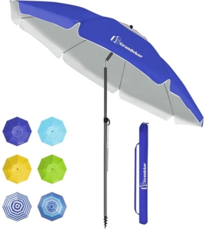 LuxusKollektion Jalousie Günstiger Sonnenschirm 180cm Strand winddichter Strandschirm Balkon