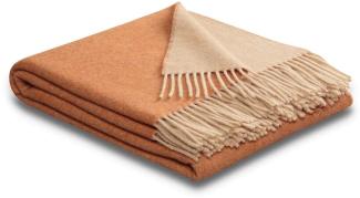 Biederlack Kaschmirplaid Warm Shades|130x170 cm| henna-sand