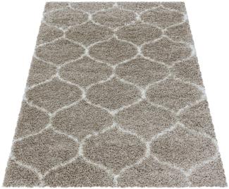 Shaggy Teppich SALSA BEIGE 80 X 150cm Rechteck