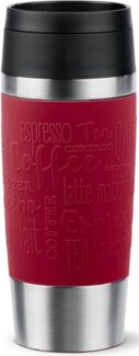EMSA Thermobecher Travel Mug Classic, Dunkelrot, 0.36 l