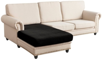 Rosnek Sofahusse Sofa Sitzbezug,Samt Sitzkissenbezug, Stretch,Schonbezug, Stretch Elastic Chaise Loung Sofahusse