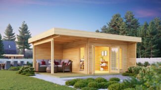 Gartenlounge Modell Petra 44 D Natur