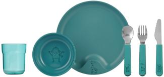 Mepal MIO Kindergeschirrset deep turquoise 6-teilig