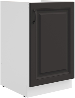 Spülenschrank 50cm Stilo Grau Küchenzeile Küchenblock Küche Landhaus Einbauküche