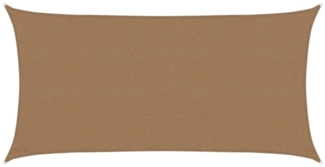 vidaXL Sonnensegel 160 g/m² Taupe 2,5x4,5 m HDPE 311400