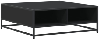 vidaXL Couchtisch Schwarz 80x80x30 cm Holzwerkstoff und Metall 848769