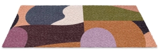 MuchoWow Fußmatte Formen - Abstrakt - Farben - Quadratisch, Rechteckig, innen Schmutzfangmatte, Tür, Schmutzfänger Flur, Teppich, 60x40 cm
