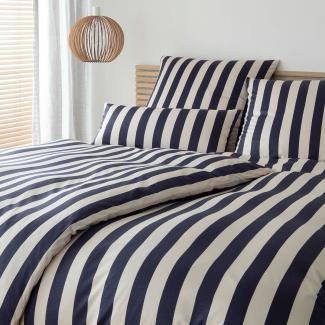 elegante Mako Jersey Bettwäsche Join marine|140x220 cm + 70x90 cm