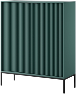 Selsey 'Vellore' Highboard 2-türig, grün mit schwarzem Gestell, ca. 125 x 104 x 39 cm