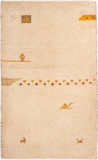 Morgenland Gabbeh Teppich - Indus - 120 x 70 cm - beige
