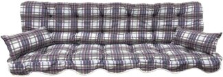 Kühnemuth Auflagekissen Auflagen Set für Hollywoodschaukeln Sitzkissen 180x50 cm Design 927