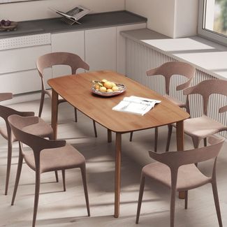 BlingBin Esstisch Küchentisch, Couchtisch, Rechteckiger Beistelltisch (Esszimmertisch, 1-St, 150 x 80 cm), Landhausstil, lackierte Oberfläche, Holz