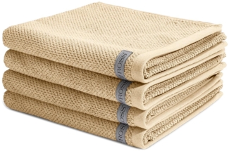 Ross Selection 4 tlg. Frottier-Set - 4 X Handtuch (50 X 100cm) - 540 g/m2 - Sand