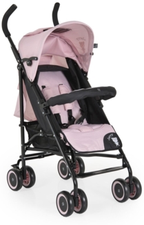 Moni Kinderwagen, Buggy Jerry, Sonnendach, schwenkbare Vorderräder, EVA-Räder rosa schwarz