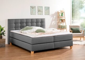 Home affaire Boxspringbett Moulay, inkl. Topper, in 3 Härtegraden, TFK auch in Härtegrad 4