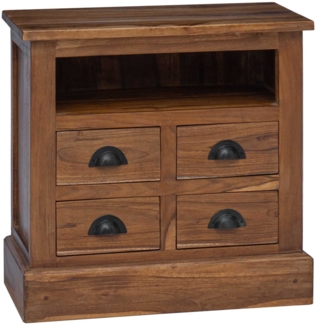 vidaXL Aufbewahrungsschrank Natur 60 x 30 x 60 cm Massivholz Teak 42017952