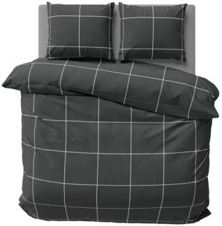 One Home Bettwäsche Winter Karomuster, Flanell, 3 teilig, modern kariert, kuschelig flauschig warme weiche Baumwolle Biber