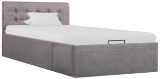 vidaXL Stauraumbett Hydraulisch Taupe Stoff 90×200 cm 285594
