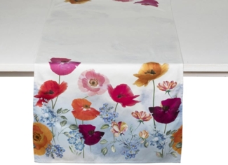 Pichler Tischläufer 50x150 cm Mohnblumen multicolor