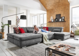 Die PlanBar Wohnlandschaft MP-IN17004 U-Form, wahlweise mit Funktionen, Kaltschaum-Polsterung