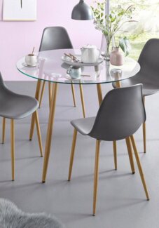 INOSIGN Glastisch Miller, TOPSELLER! (Esstisch, Glastisch, OTTOs Choice), runder Esstisch mit einem Ø von 100 cm, verschiedene Größen