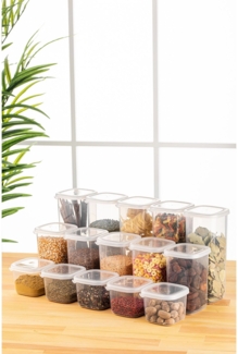 Aufbewahrungsbox-Set (15-teilig), 'BNMPEGYWS15', Weiß