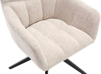 Home affaire Drehstuhl Nizza (Set, 2 St), Hochwertiger Stoff und robuster Metallfuß