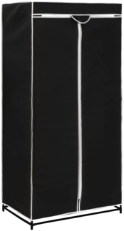 vidaXL Kleiderschrank Schwarz 75×50×160 cm 282437