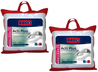 Kopfkissen 2er-Set antiallergen - 65x65 cm - ACTI PLUS II von DODO