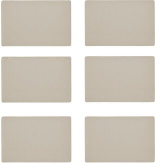 Zeller Present Platzset, (Set, 6-St), Kunstleder, metallic, 30x45 cm