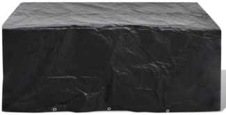 vidaXL Gartenmöbel-Abdeckung mit 8 Ösen, Polyethylen schwarz, 240 x 140 x 90 cm