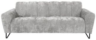 Beautysofa Sofa mit Metallbeine in schwarzer VOLARE, 3-Sitzer, viele Farbvarianten, ohne Schlaffunktion