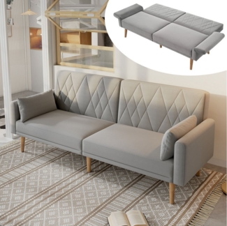 Ulife Schlafsofa mit Bettfunktion, Kleines Sofa,2-Sitzer-Sofa mit Schlaffunktion, geeignet für Wohnzimmer, Schlafzimmer, Heimkino, Gästezimmer