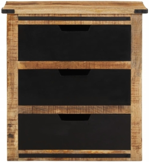 vidaXL Sideboard mit 3 Schubladen 55x35x60 cm Massivholz Mango 374061