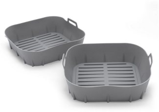 Spetebo Silikonform Airfryer Einsatz, (Set 2-tlg), für Heißluftfritteuse und Backofen bis 260 °C