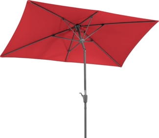 Schneider Schirme 'Tunis' Sonnenschirm, Stahl / Polyester rot, 270 x 150 cm