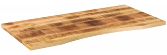 vidaXL Schreibtischplatte mit Aussparung 140x60x2,5cm Massivholz Mango 370189